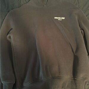 Charcoal White Fox Hoodie